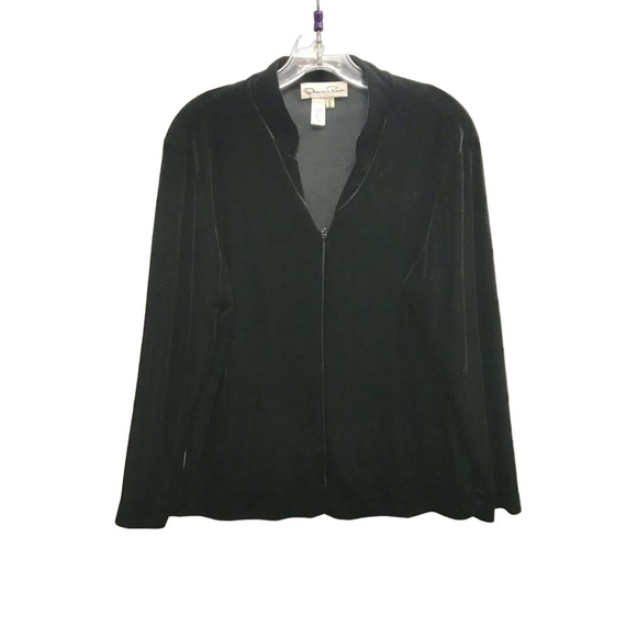 OSCAR DE LA RENTA NEIMAN MARCUS VELVET BLOUSE M - Picture 2 of 7